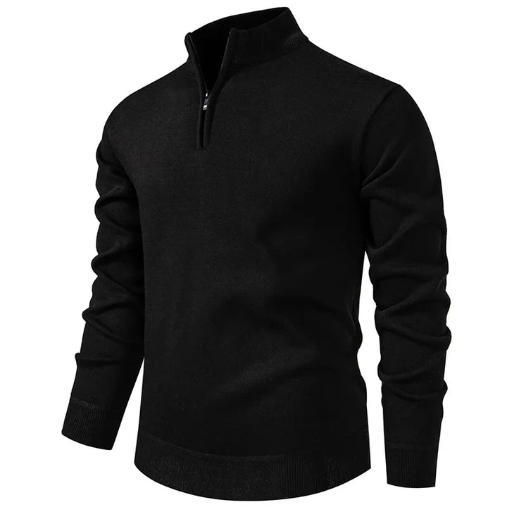 Jongman™ | Maglione Casual In Maglia Con Mezza Cerniera