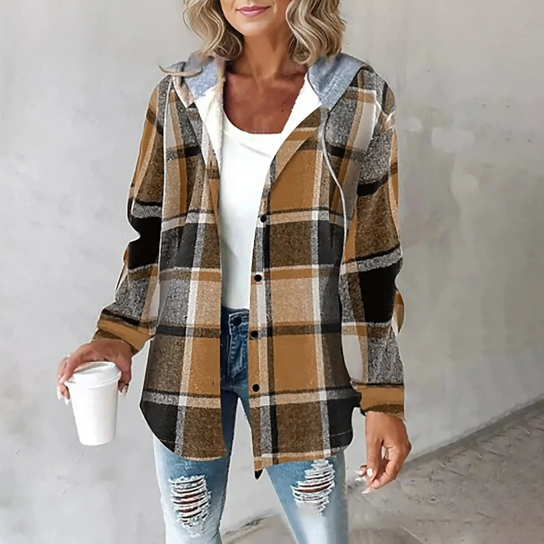 Élise | Camicia Over Size Foderata con Cappuccio