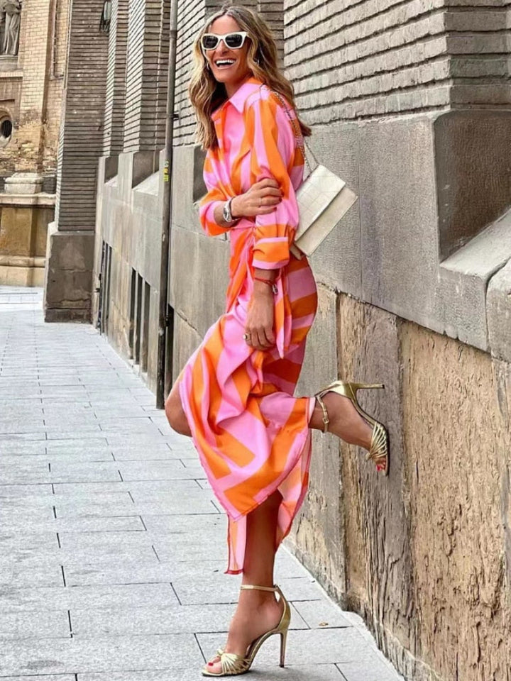 Amelia | Vestito avvolgente stampato