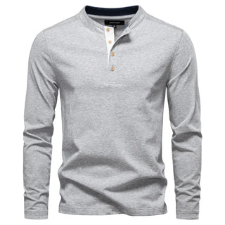 Jongman™ | Camicia Henley da Uomo con Maniche Lunghe