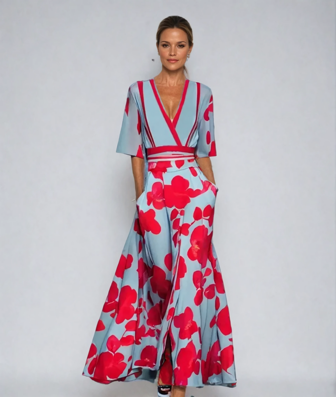 Eliana | Abito a-line floreale elegante