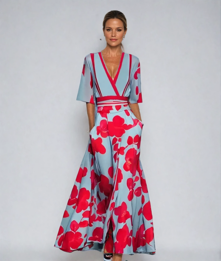 Eliana | Abito a-line floreale elegante