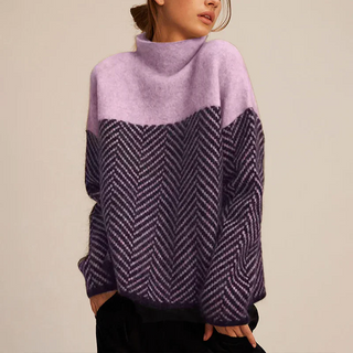 Il Maglione a Collo Alto Eireann Chevron