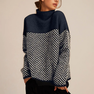Il Maglione a Collo Alto Eireann Chevron