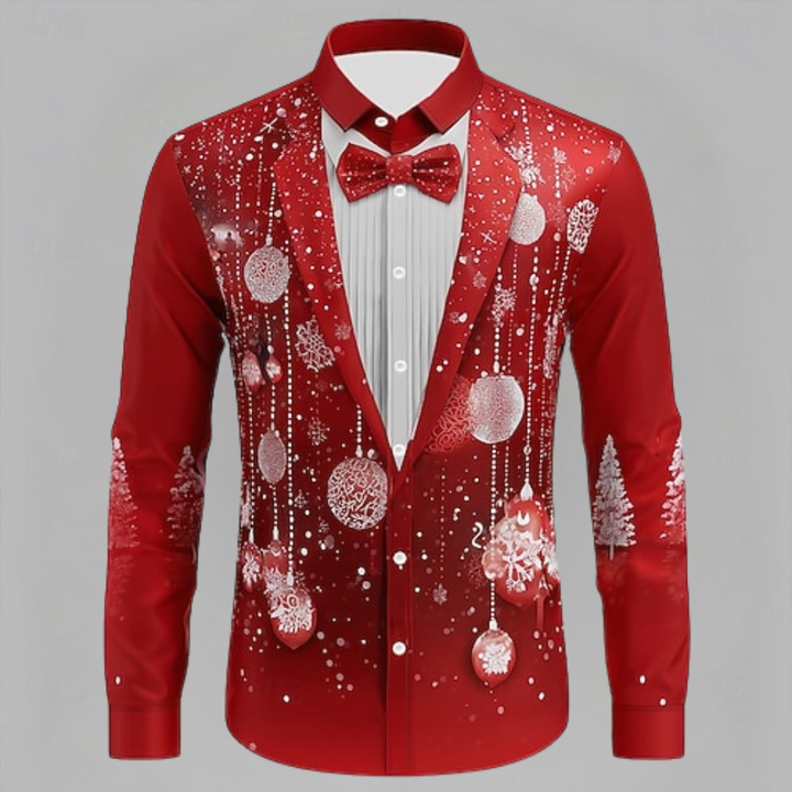 CAMICIA TUXEDO FESTIVA CON MANICHE LUNGHE
