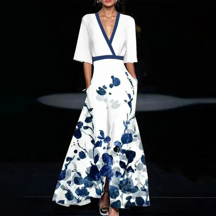 Hazel | Abito avvolgente floreale elegante