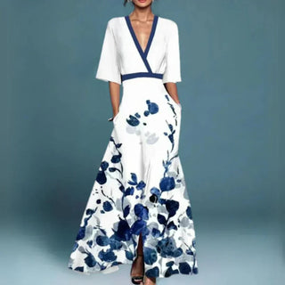 Hazel | Abito avvolgente floreale elegante