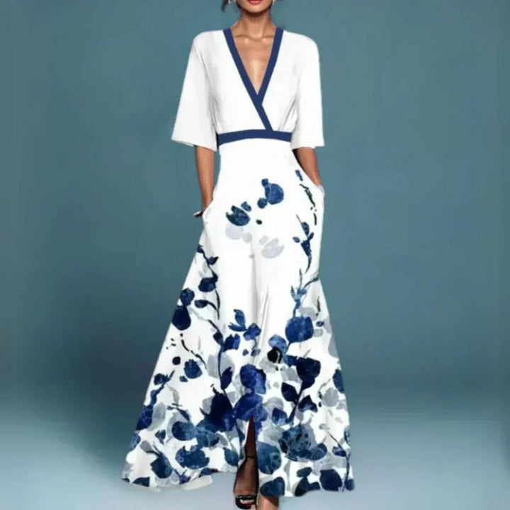 Hazel | Abito avvolgente floreale elegante