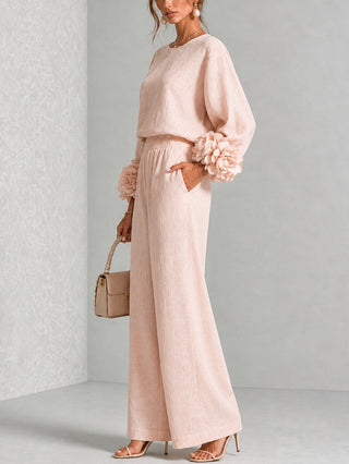 Rosalie | Set Due Pezzi con Maniche Floreali
