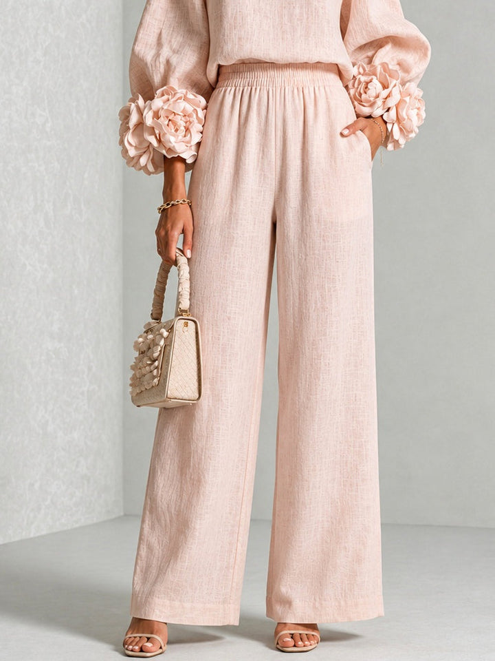 Rosalie | Set Due Pezzi con Maniche Floreali