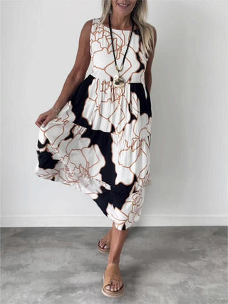 Teresa | Abito elegante con stampa floreale