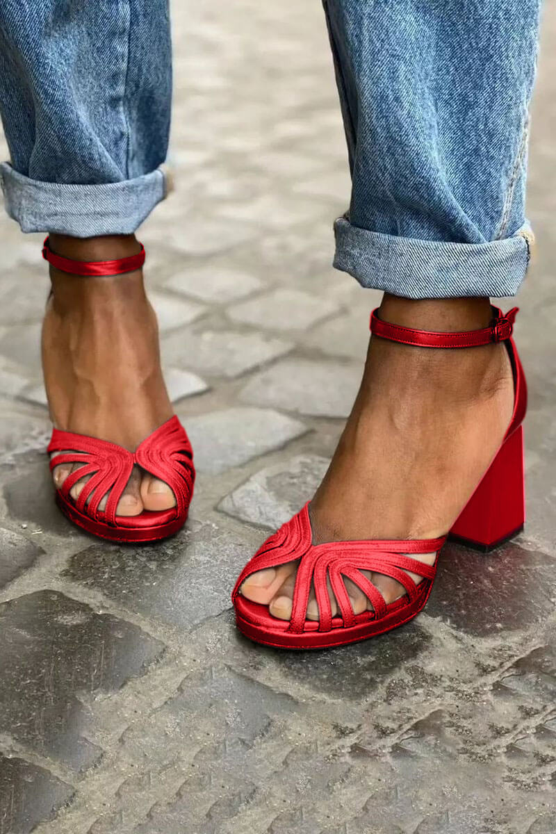 Flaminia | Sandali con tacco bicolore