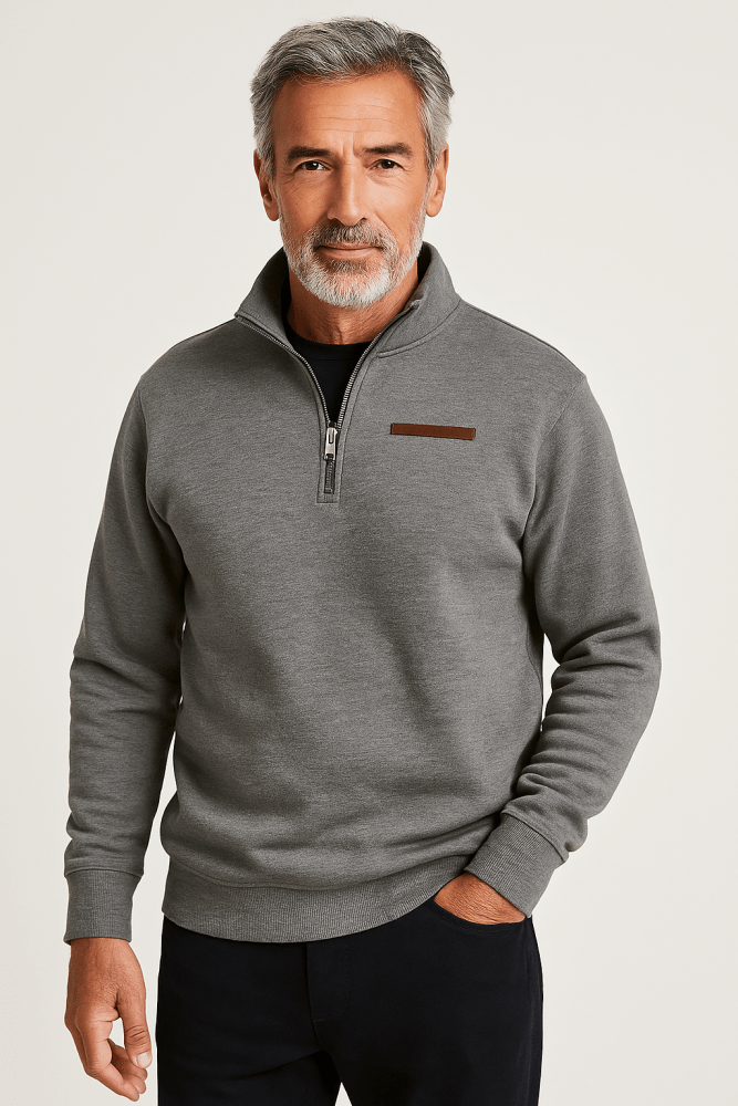 Adrian | Maglione casual in pile per uomini
