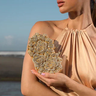 Luna Spark | Pochette con strass
