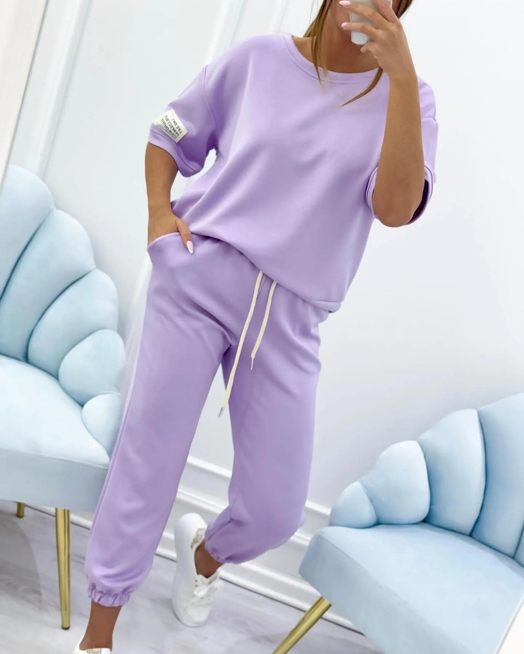Mila | Completo casual da donna con top semplice e pantaloni