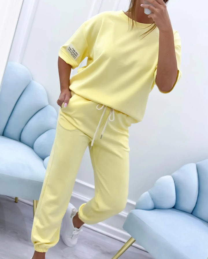 Mila | Completo casual da donna con top semplice e pantaloni