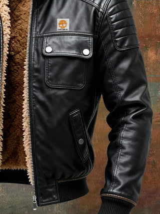 Herenjas Canada | Giacca in similpelle con spalle imbottite