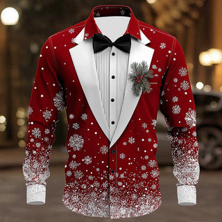 CAMICIA TUXEDO FESTIVA CON MANICHE LUNGHE