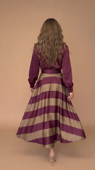 Mila | Abito maxi a righe
