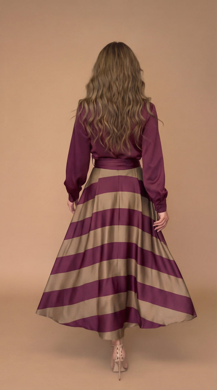 Mila | Abito maxi a righe