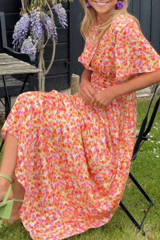 Pauline | Abito lungo floreale