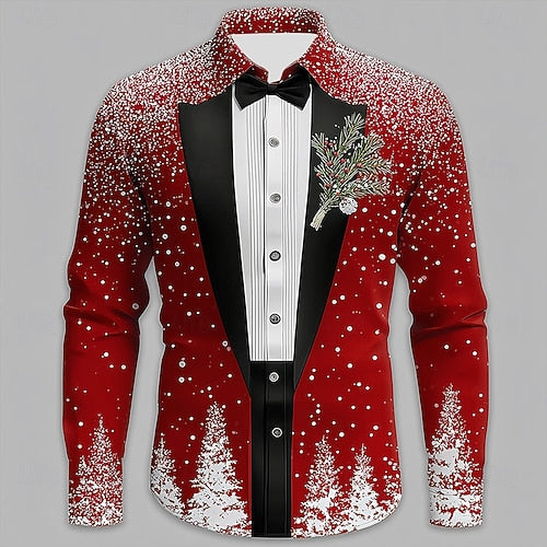 CAMICIA TUXEDO FESTIVA CON MANICHE LUNGHE