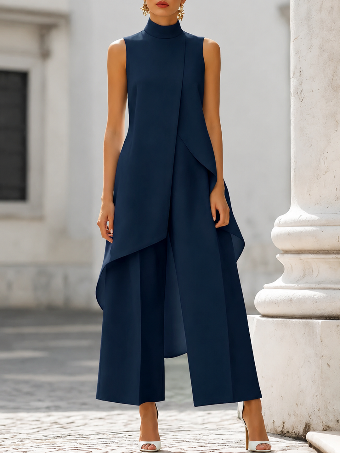 Martina - Completo Elegante con Goccia Lunga
