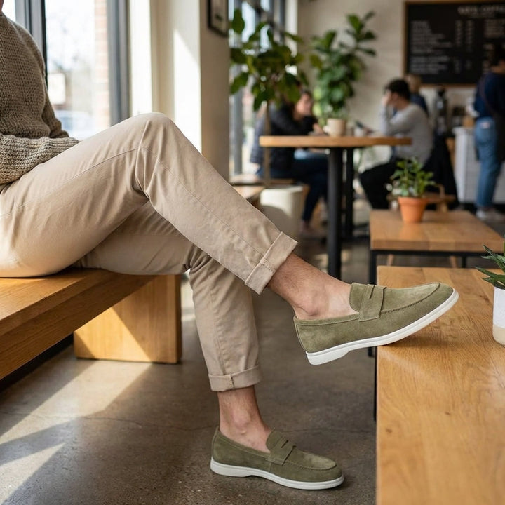 Penny Loafers in Suede Mayfair