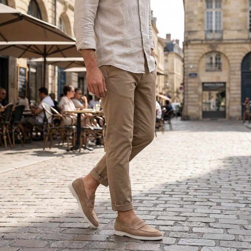 Penny Loafers in Suede Mayfair