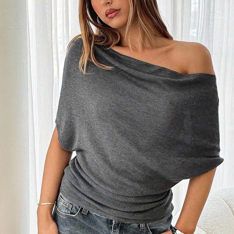 Joelle | Top asimmetrico da donna con spalle scoperte